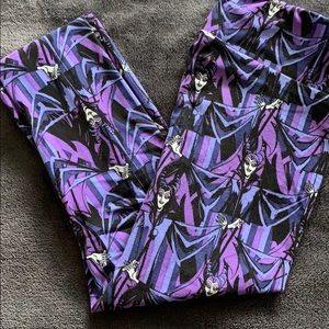 Lularoe Maleficent Halloween Leggings OS One Size